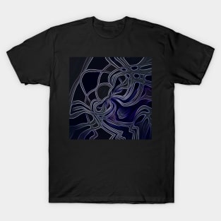 Abstract colourful aesthetic beautiful dream love romantic gothic dark design vintage butterfly fantasy T-Shirt